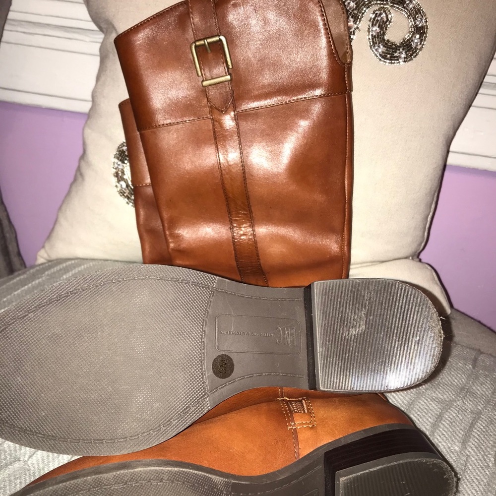 INC brown knee high boots